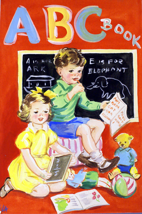 ABC Alphabet book (Original) by E V Abbott Art at The Illustration Art Gallery