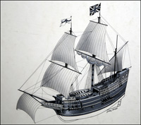The Mayflower 1620 (Original) (Signed)