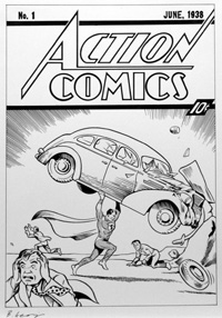 Action Comics 1 cover Re-Creation (Original) (Signed)
