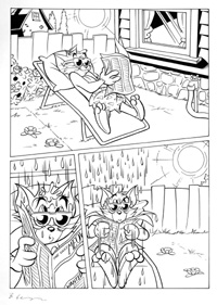 Tom and Jerry page 1a (Original) (Signed)