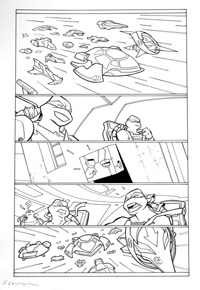 Teenage Mutant Ninja Turtles page 3 (Original) (Signed)