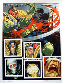 Judge Dredd Master of Fear part 3 page 2 (Original) (Signed)