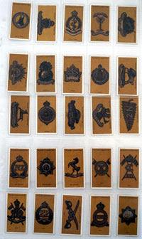 Colonial & Indian Army Badges  Full set of 25 cards (1916)