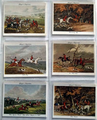 Full Set of 25 Cigarette Cards: Old Hunting Prints (1938)