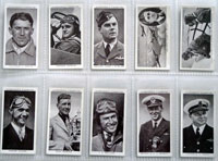 Full Set of 50 Cigarette Cards: Kings of Speed (1939)