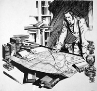 Ferdinand de Lesseps developer of the Suez Canal (Original) (Signed)