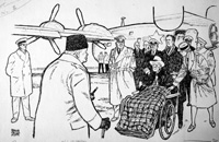 Winston Churchill meets Franklin D Roosevelt (Original) (Signed)