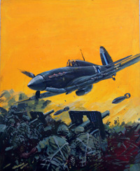 Battle Picture Library cover #1161  'The Screw Guns' (Original) (Signed)