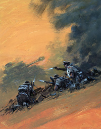 Battle Picture Library cover #434  'Ghost Panzers' (Original) (Signed)