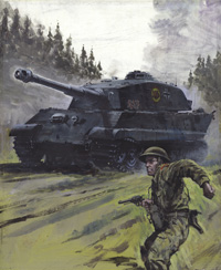 War Picture Library cover #1315  'Shell Shock' (Original) (Signed)