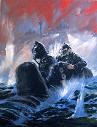 War Picture Library cover #1519  'War Chariot' (Original) (Signed)