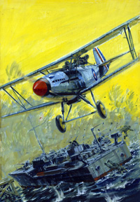 War Picture Library cover #2028  'Wingless Wonder' (Original) (Signed)