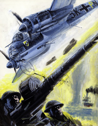 War Picture Library cover #614  'Thru' Fire and Water' (Original)