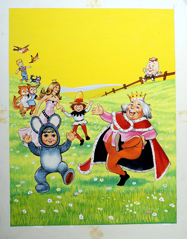Hey Diddle Diddle - Old King Cole (Original) art by John Donnelly Art at The Illustration Art Gallery