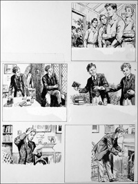 The Fifth Form at St. Dominic's - Fight (TWO pages) (Originals)