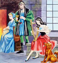 Three Soldiers: Playing The Harp (Original)