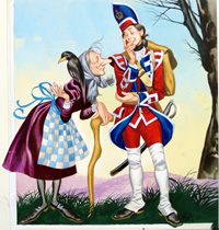 Three Soldiers: Smiling Crow Woman (Original)