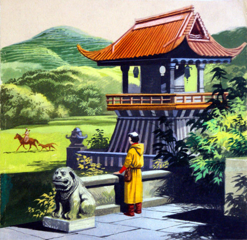 Marco Polo in the Khan's Gardens (Original) by Ron Embleton Art at The Illustration Art Gallery