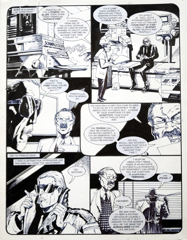 The Burning Man page 5 (Original) art by Carlos Ezquerra Art at The Illustration Art Gallery