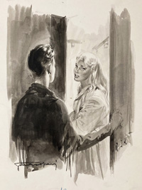 A Beauty at The Door (Original) (Signed)