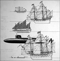 Polaris Nuclear Submarine (Original) (Signed)