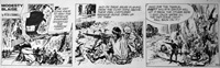 Modesty Blaise daily strip 40 art by Jim Holdaway