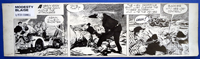 Modesty Blaise daily strip 74 art by Jim Holdaway