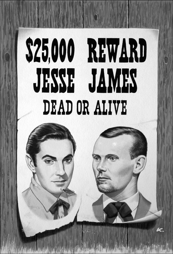 Jesse James (Original) (Signed) by John Keay Art at The Illustration Art Gallery