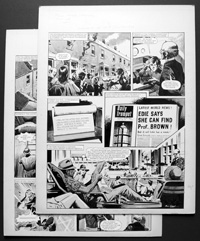 Number 13 Marvel Street - Prof. Brown (TWO pages) (Originals) (Signed)