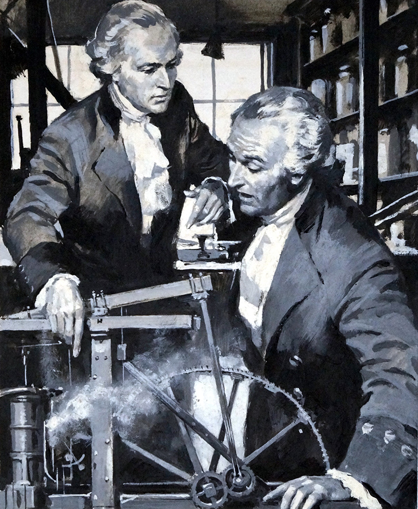 James Watt (Original) art by Frank Marsden Lea Art at The Illustration Art Gallery