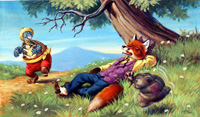 Brer Fox and Old Man Tarrypin (Original) (Signed)