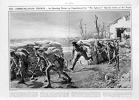 The Communication Trench (original page from The Sphere 1915) (Print)