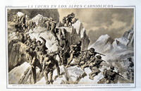 The Carnic Alps (Spanish Version) (original page from La Espera c.1915) (Print)