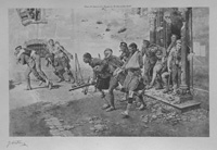 The Famous Four-Day Retreat: How the Wounded Helped The Wounded at Mons (Artist's Proof) (Limited Edition Print) (Signed)