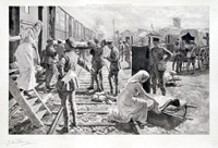 Taking The Wounded Aboard A British Ambulance Train (Artist's Proof) (Limited Edition Print) (Signed)