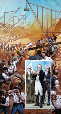 Erie Canal Brings Wealth to New York City (Original) (Signed)