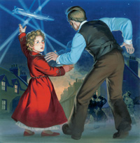 Zeppelin Raid! (Original) (Signed)