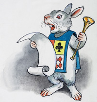 The White Rabbit: Alice in Wonderland 67 (Original)