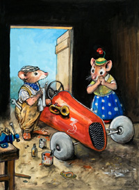 The Racing Car (Original) (Signed)