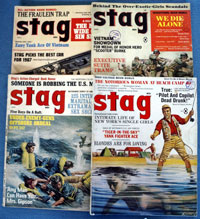 Collection of Four 1960s Mens magazines including Stag