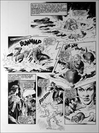 Labyrinth - Dolphin (TWO pages) (Original) (Signed)