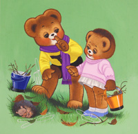 Teddy Bear: Sleeping Hedgehog (Original)