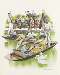 Edwardian Punting (Original) (Signed)