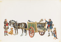 The Happy Prince: The Cart and Statue (Original)