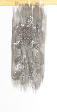 A Christmas Carol - Jacob Marley in chains (Original)