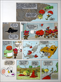 Danger Mouse - Cloud Cleaning (TWO pages) (Originals)