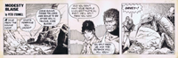 Modesty Blaise daily strip #2585 - The Outback Will Kill You (Original) (Signed)