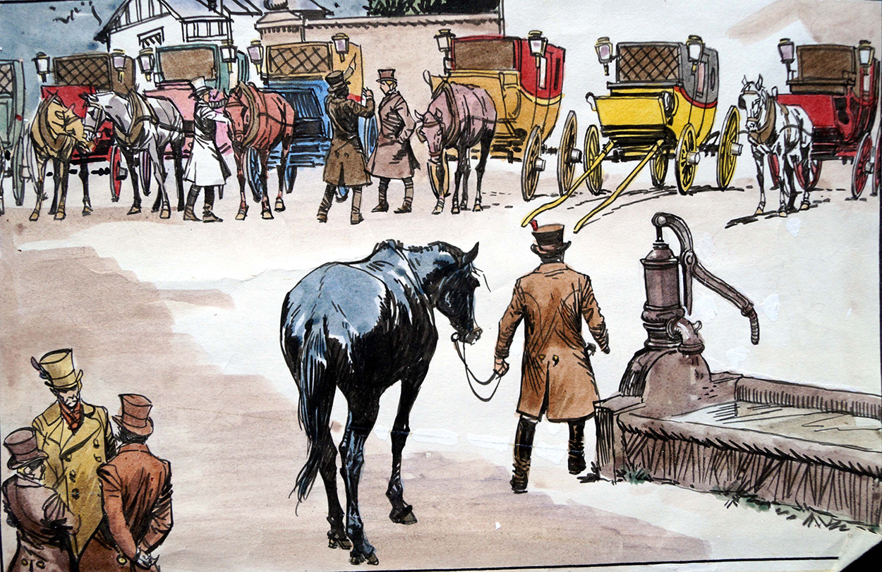 Black Beauty - I'll Take The Yellow One (Original) art by Black Beauty (Carlos Roume) Art at The Illustration Art Gallery