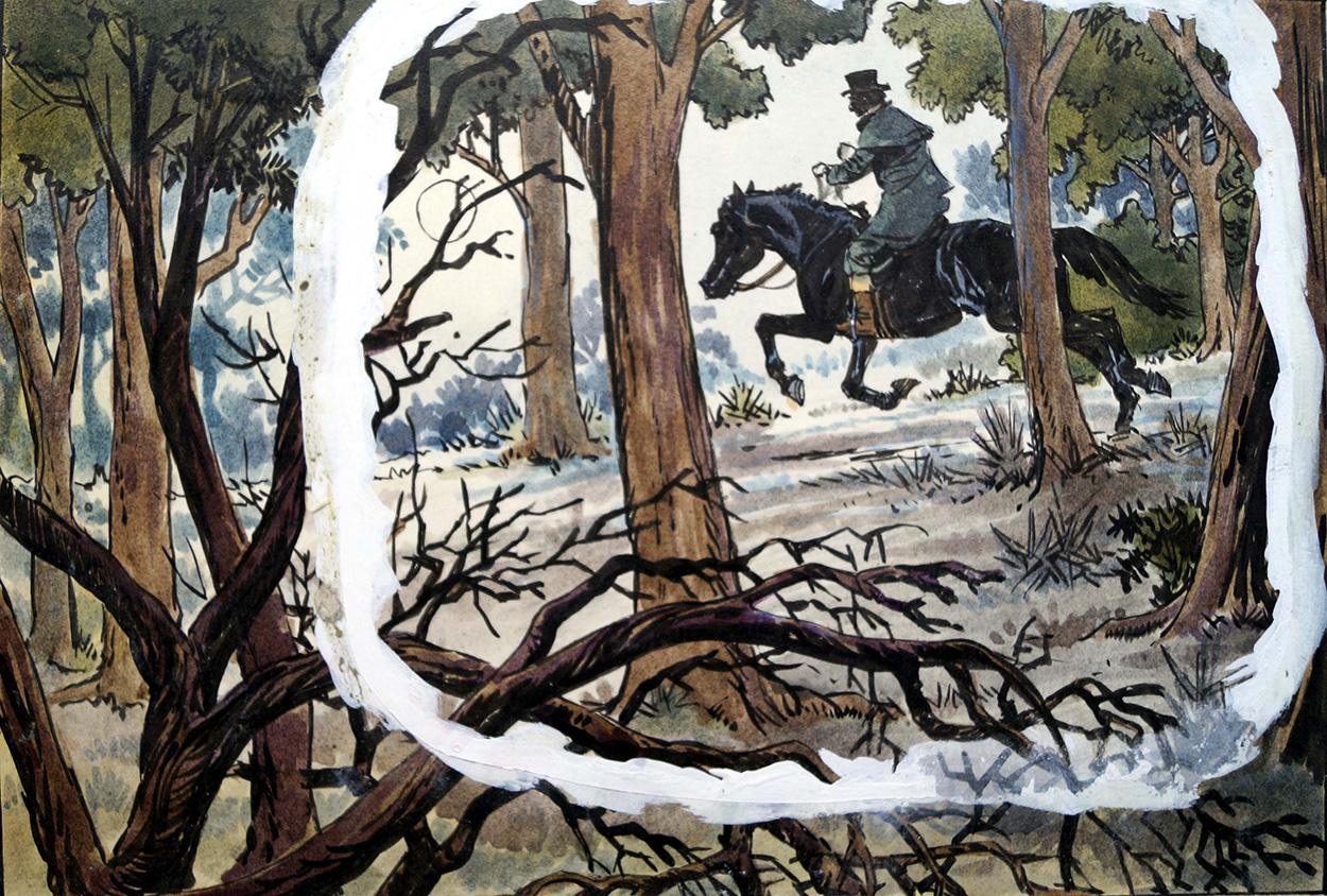 Black Beauty - A Forest (Original) art by Black Beauty (Carlos Roume) Art at The Illustration Art Gallery