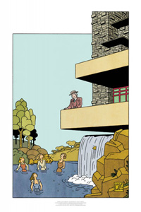 Frank Lloyd Wright (The Women) (Limited Edition Print) (Signed)